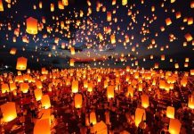 Lễ hội thả đèn trời Yi Peng ở Thái-lan