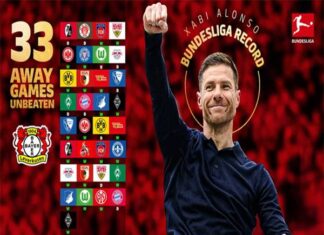 Bóng đá Đức: CLB Leverkusen san bằng kỷ lục ở Bundesliga