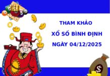 Tham khảo xổ số Bình Định 4/12/2025 hôm nay vượng phát
