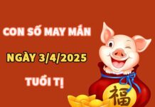 Con số may mắn hôm nay 3/4/2026 thứ 6 tuổi Tị phú quý